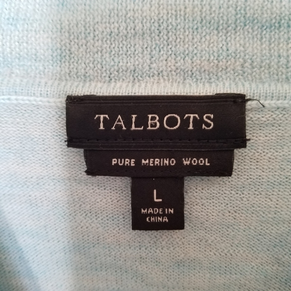 Talbots embroidered merino wool sweater tunic cowl neck - Picture 4 of 6